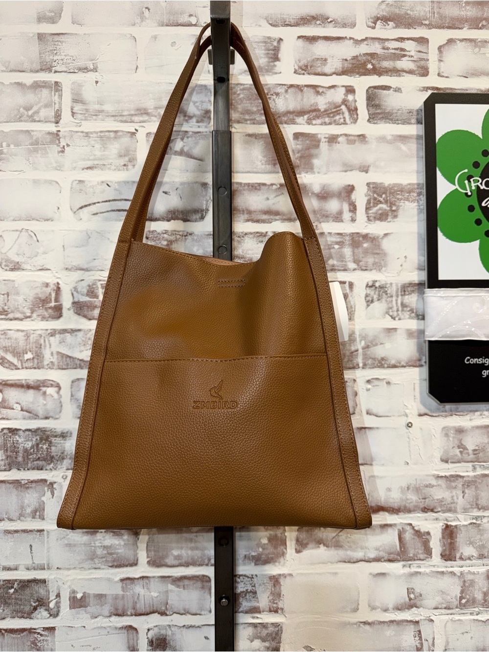 ZMBird Classic Tan Tote Bag - Timeless Everyday Carry - Picture 3 of 6
